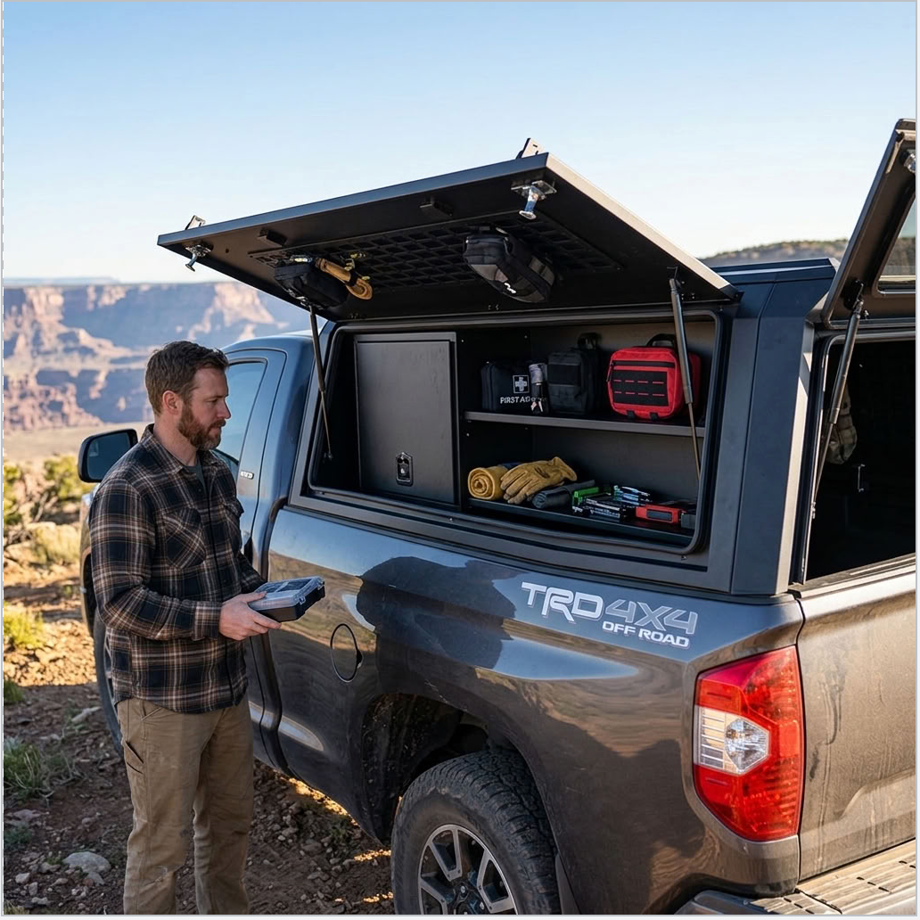 Truck Topper Storage Cabinet