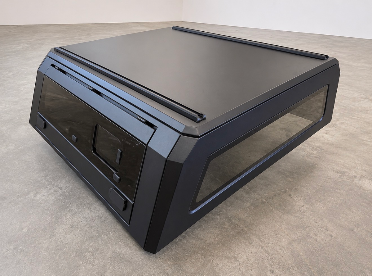 Aluminum Truck Bed Cap With Windows for Tacoma (Gen 3 2016-2023) | 5' Bed, 6' Bed