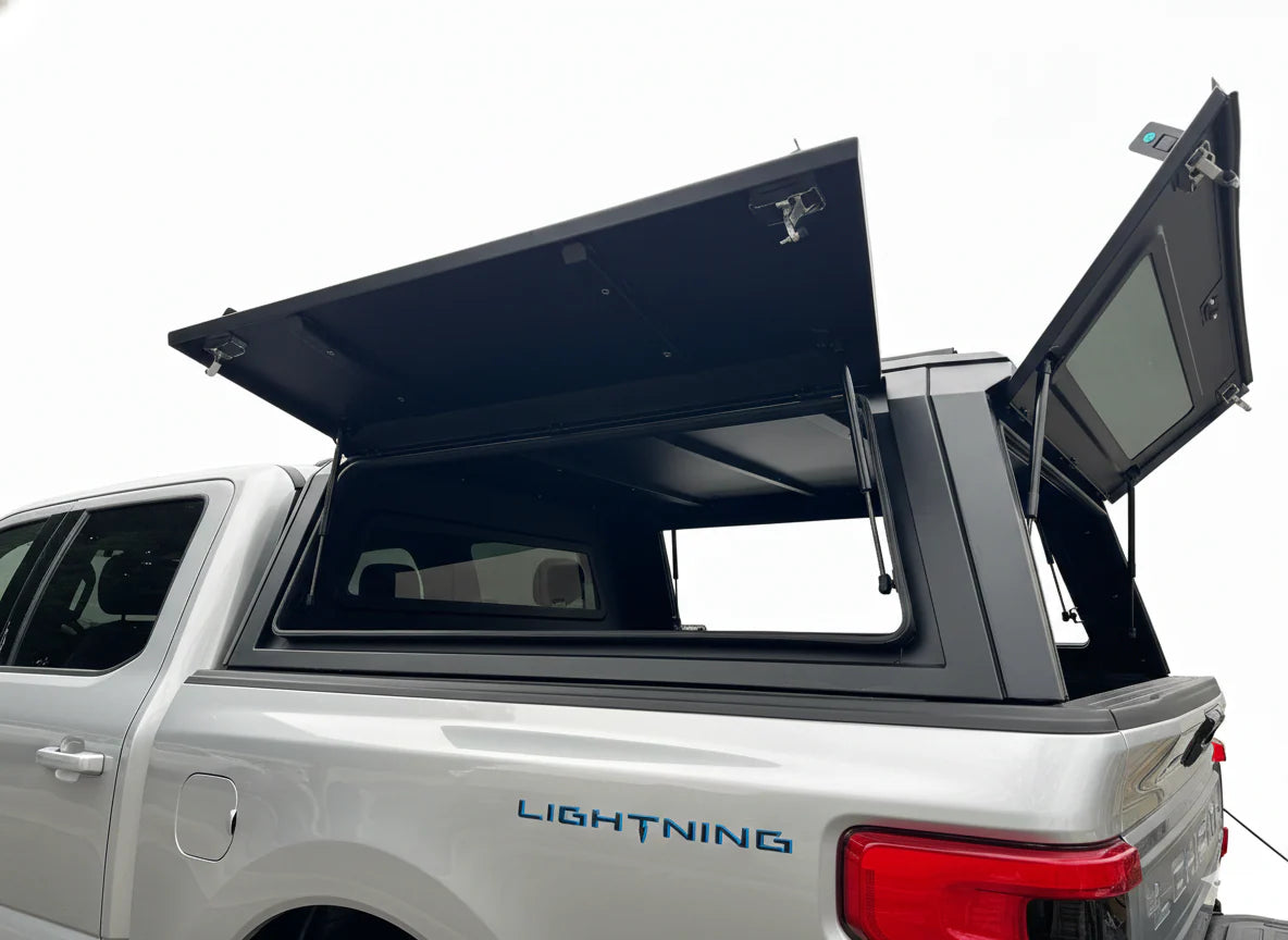 Aluminum Truck Bed Cap With Windows for Ford F-150 (2015+) | 5.5', 6.5' Bed