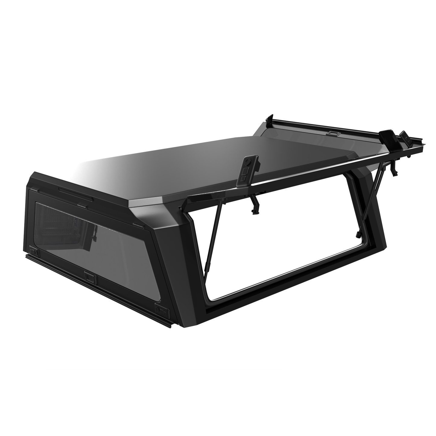 Aluminum Truck Bed Cap With Windows for Tacoma (2016-2023) | 5' Bed
