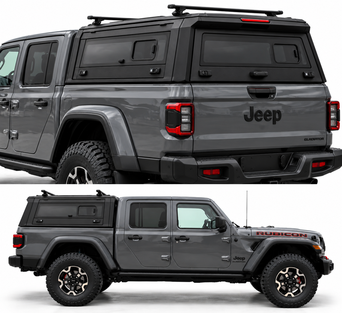 Truck Bed Cap With Windows for Jeep Gladiator (2020+) | 5' Bed