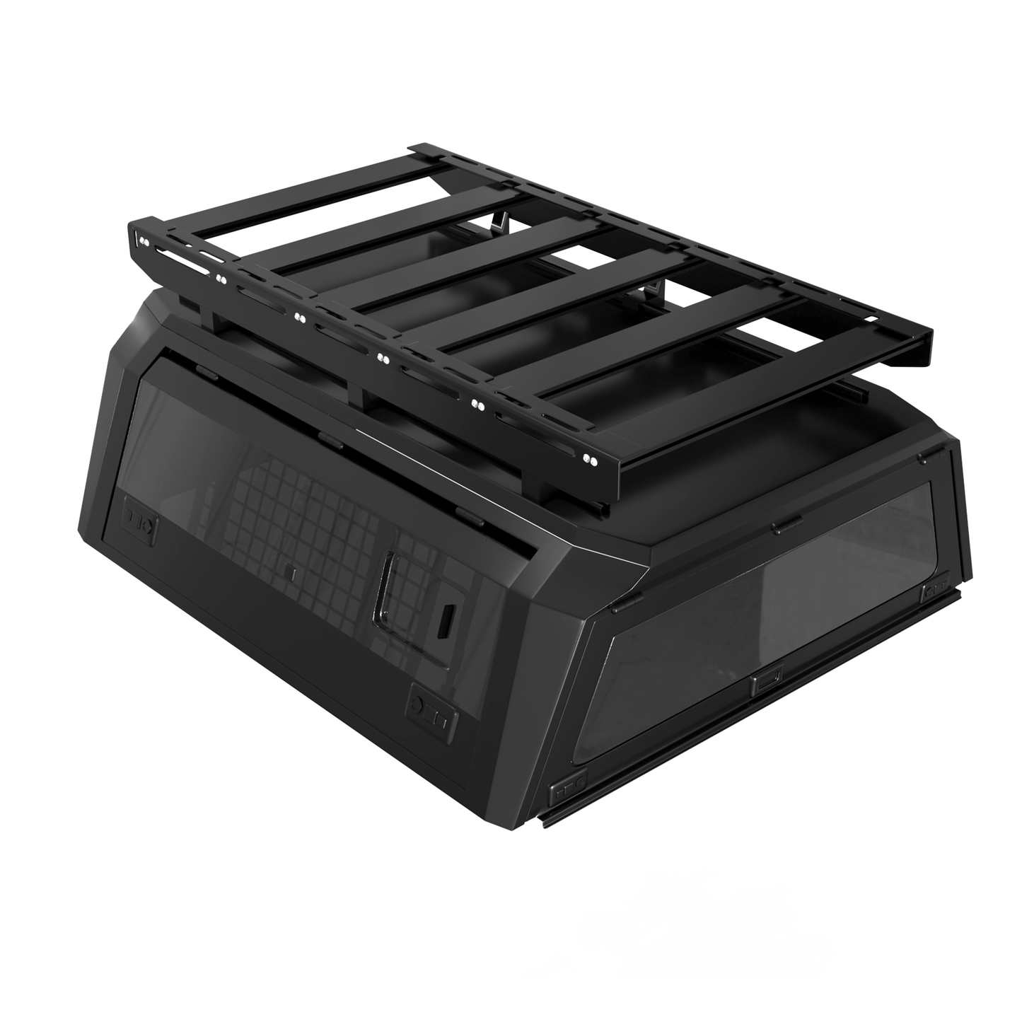 Aluminum Truck Bed Cap With Windows for Ford F-150 (2015+) | 5.5' Bed