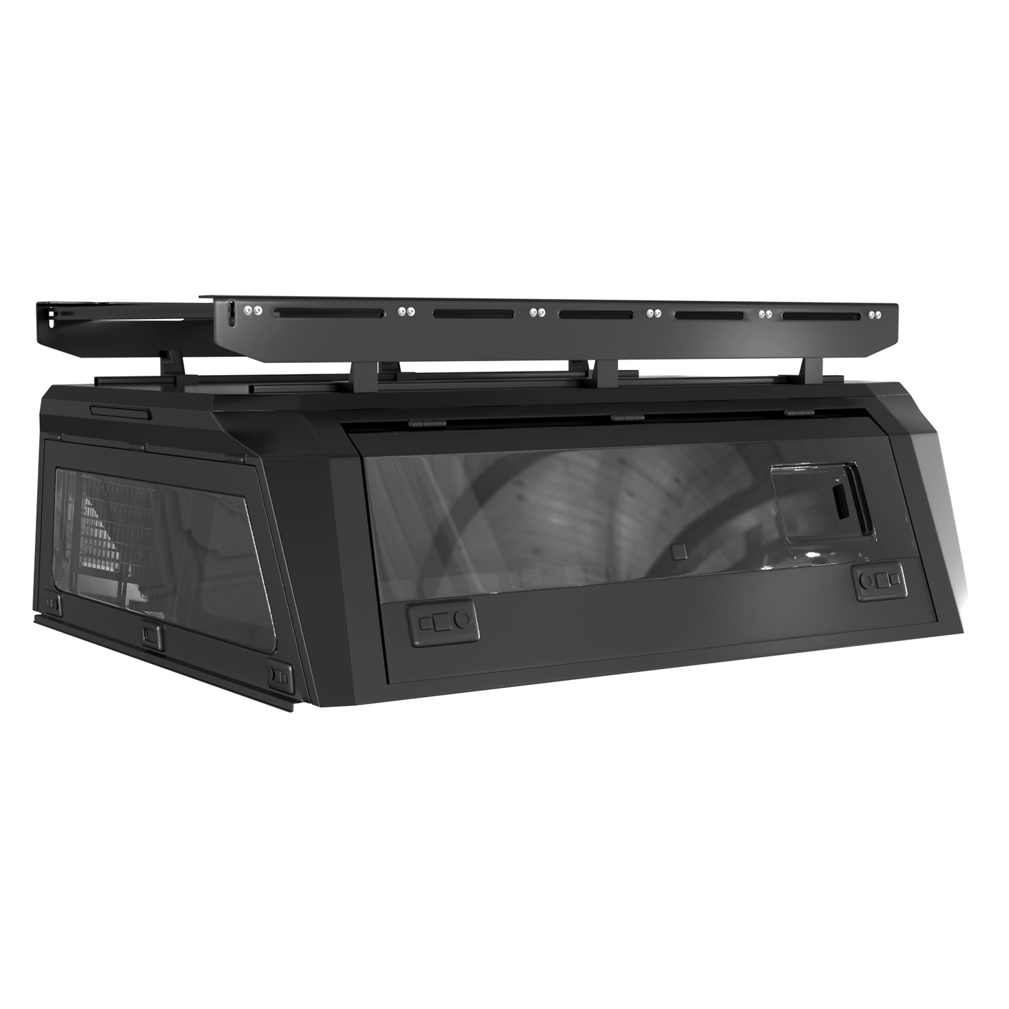 Aluminum Truck Bed Cap With Windows for Ford F-150 (2015+) | 5.5' Bed