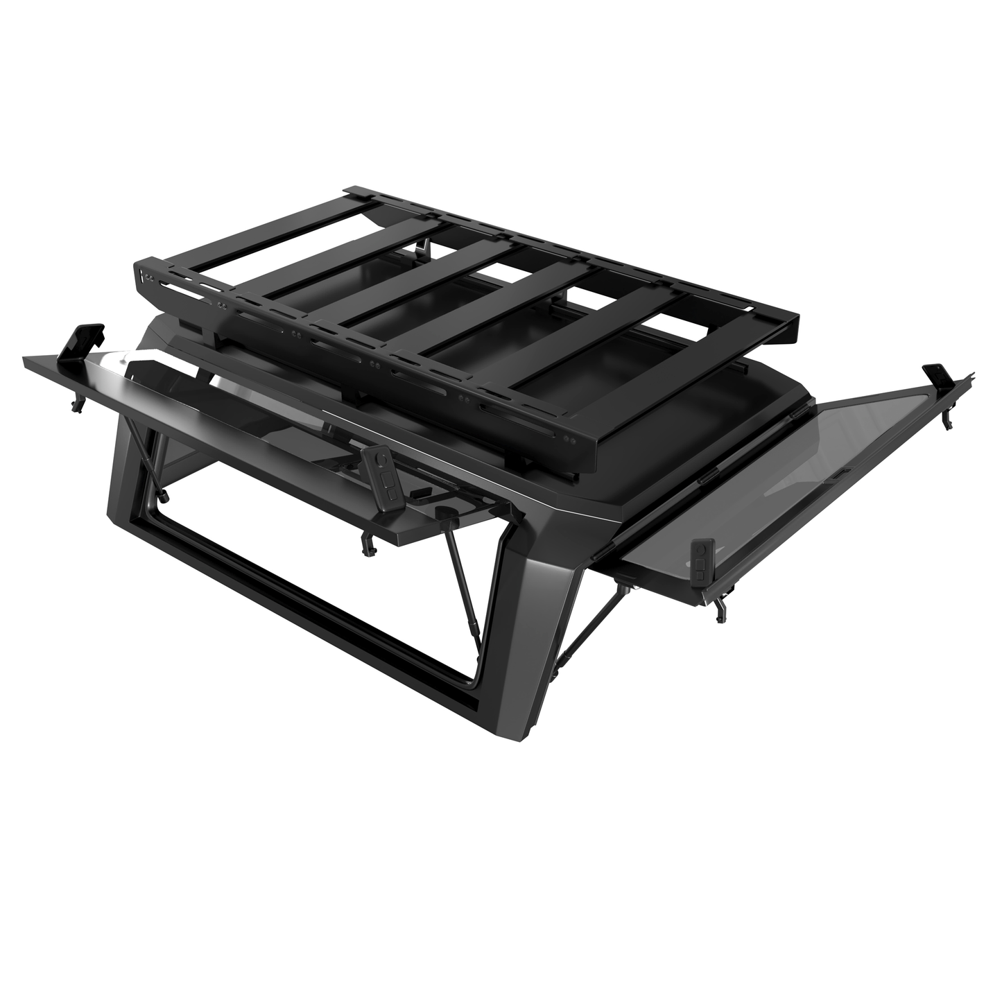 Aluminum Truck Bed Cap With Windows for Ford F-150 (2015+) | 5.5' Bed