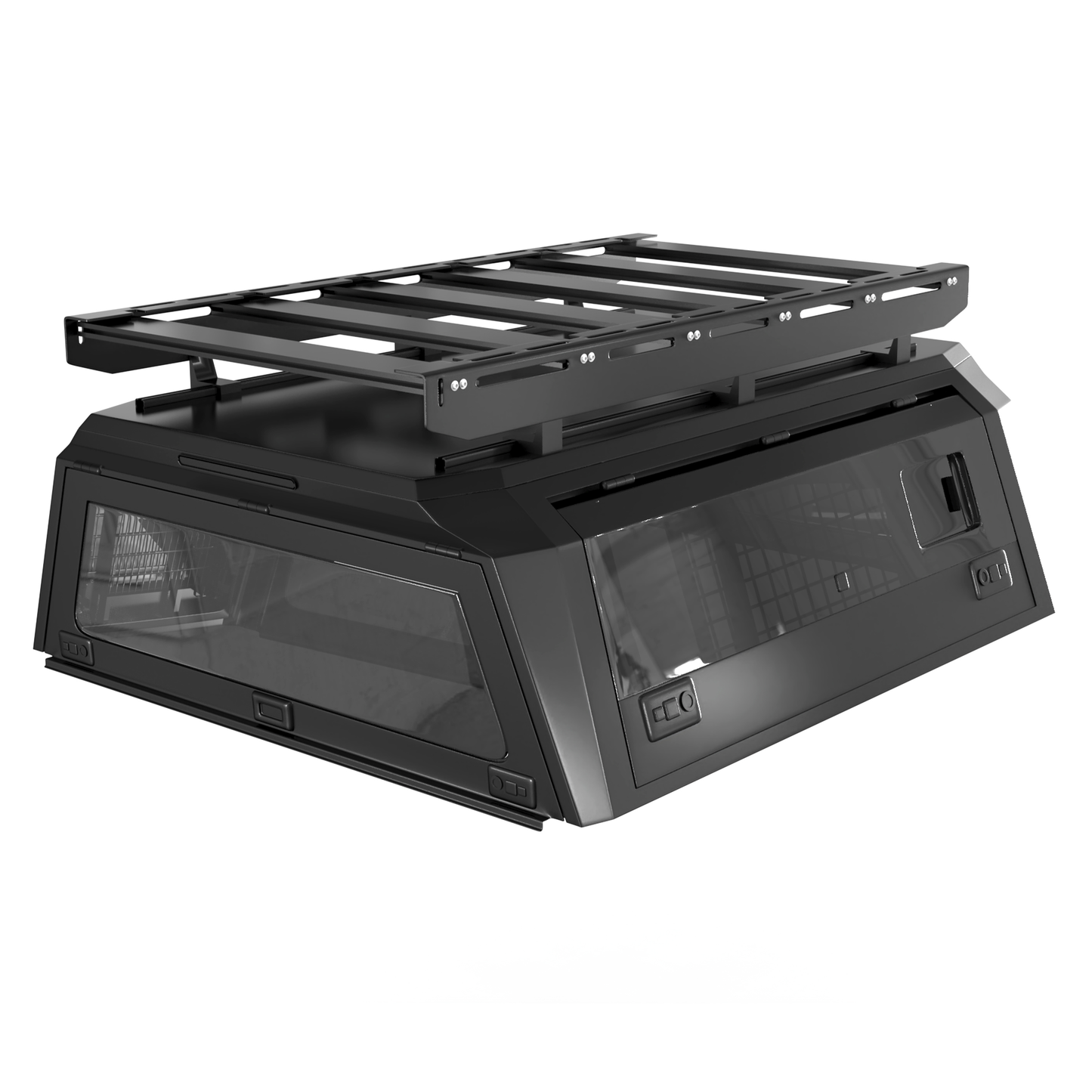 Aluminum Truck Bed Cap With Windows for Ford F-150 (2015+) | 5.5' Bed