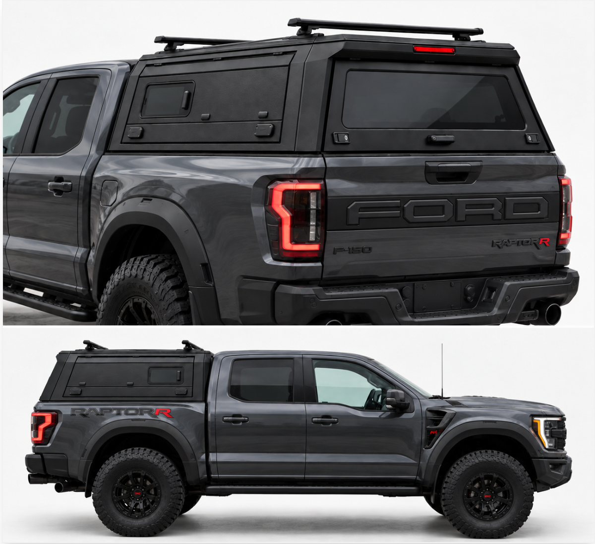 Truck Bed Cap With Windows for Ford F-150 (2015+) | 5.5', 6.5' Bed