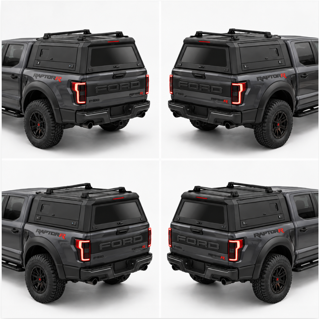 Truck Bed Cap With Windows for Ford F-150 (2015+) | 5.5', 6.5' Bed